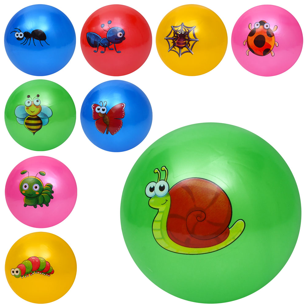 М'яч дитячий «Комаха» 9 дюймів вагою 60 г, в асортименті