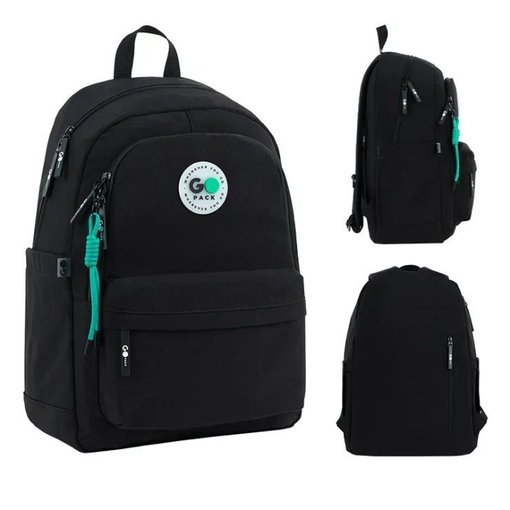 Рюкзак 44х28х17 см чорний, 141L-3, GoPack Education Teens