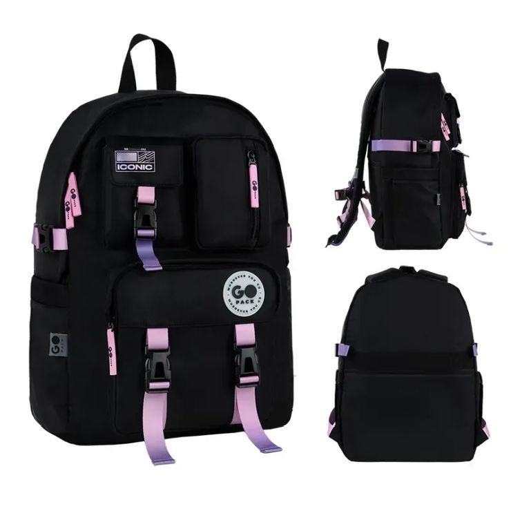 Рюкзак 43х30,5х14 см чорний градієнтований, 2500L-2, GoPack Education Teens