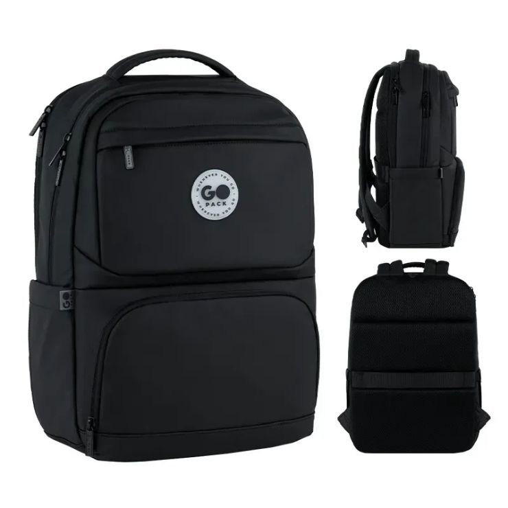 Рюкзак 43,5х30х12 см чорний, 150L, GoPack Teens