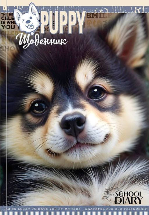 Щоденник шкільний 16,5х24 см на 40 аркушів з матовою ламінацією, ТМ Мандарин