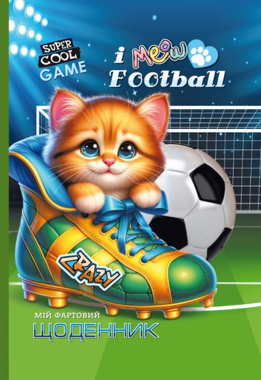 Щоденник шкільний 16,5х24 см на 40 аркушів з матовою ламінацією та глітером, ТМ Мандарин