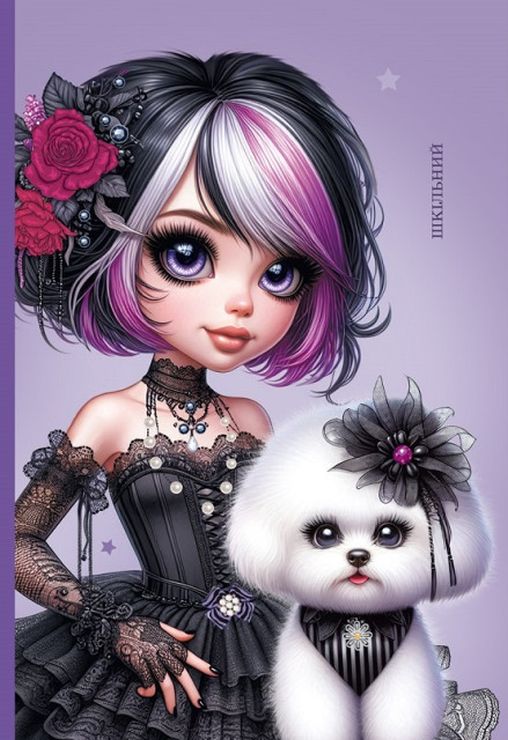 Щоденник шкільний 16,5х24 см на 40 аркушів з матовою ламінацією та тисненням фольгою, ТМ Мандарин