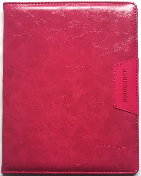 Щоденник шкільний А5 на 48 аркушів з обкладинкою зі шкірзаму, червоний, ТМ Мандарин
