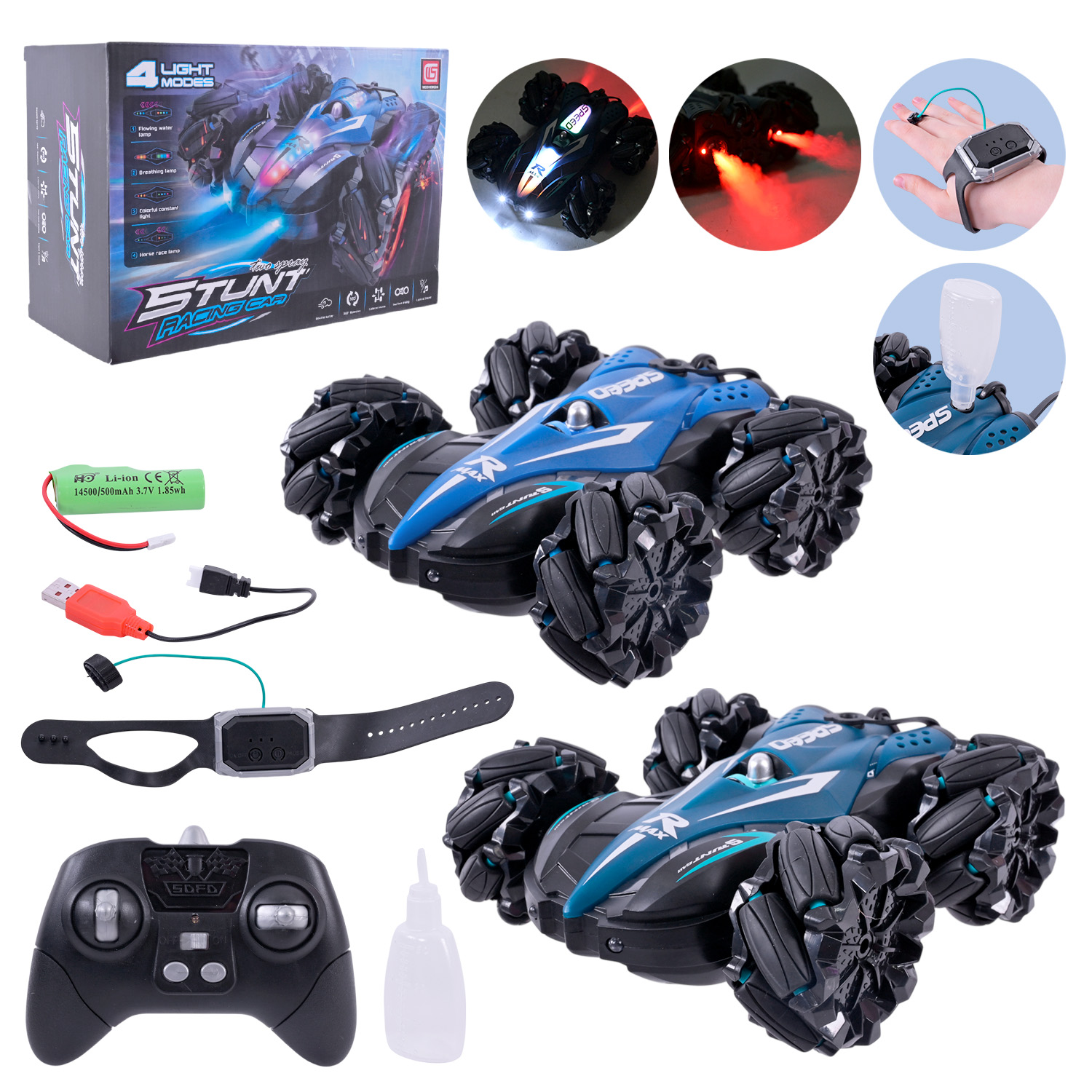 Пероевертиш 17,5 см р/к на акумуляторі зі світлом та паром, в асортименті, у коробці 25,2х17,2х10,2 см