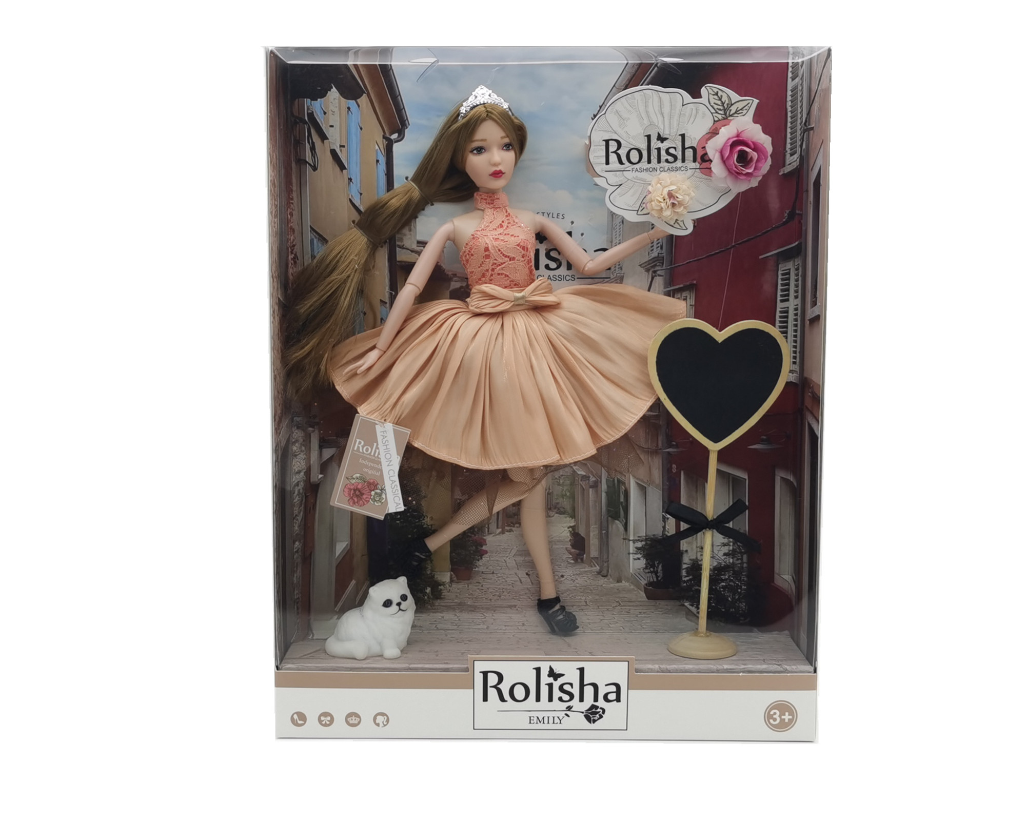 Лялька «Emily Romantic» 29 см з аксесуарами, у коробці 28,5х6,5х36 см