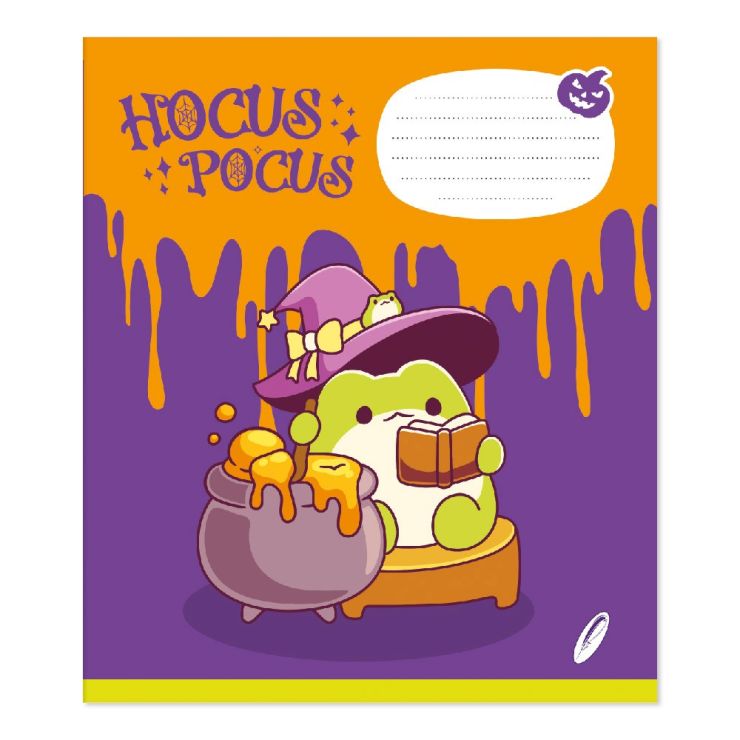 Зошит на 12 аркушів у клітинку «Фокус-покус» №0332, Пір'їнка