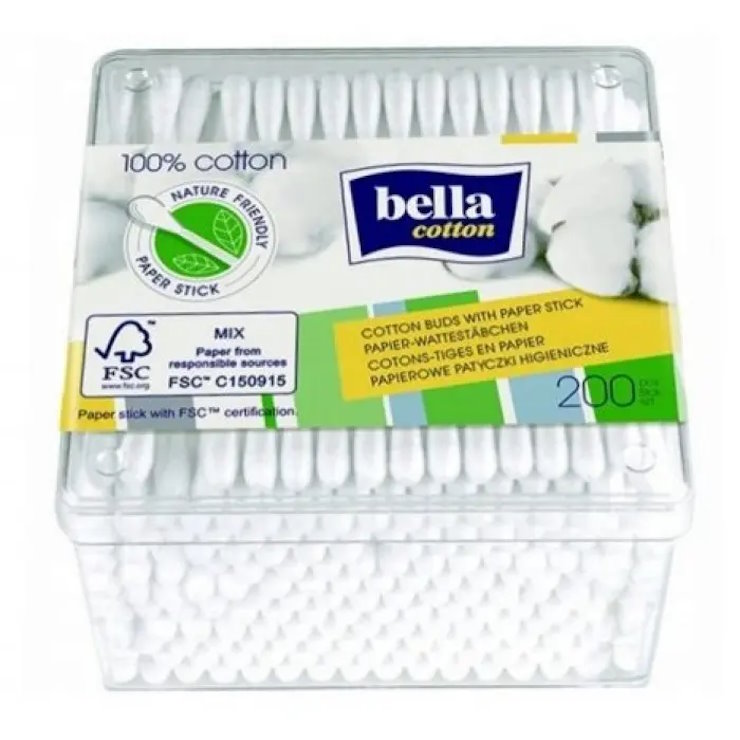 Палички гігієнічні «Cotton» 200 шт, BELLA