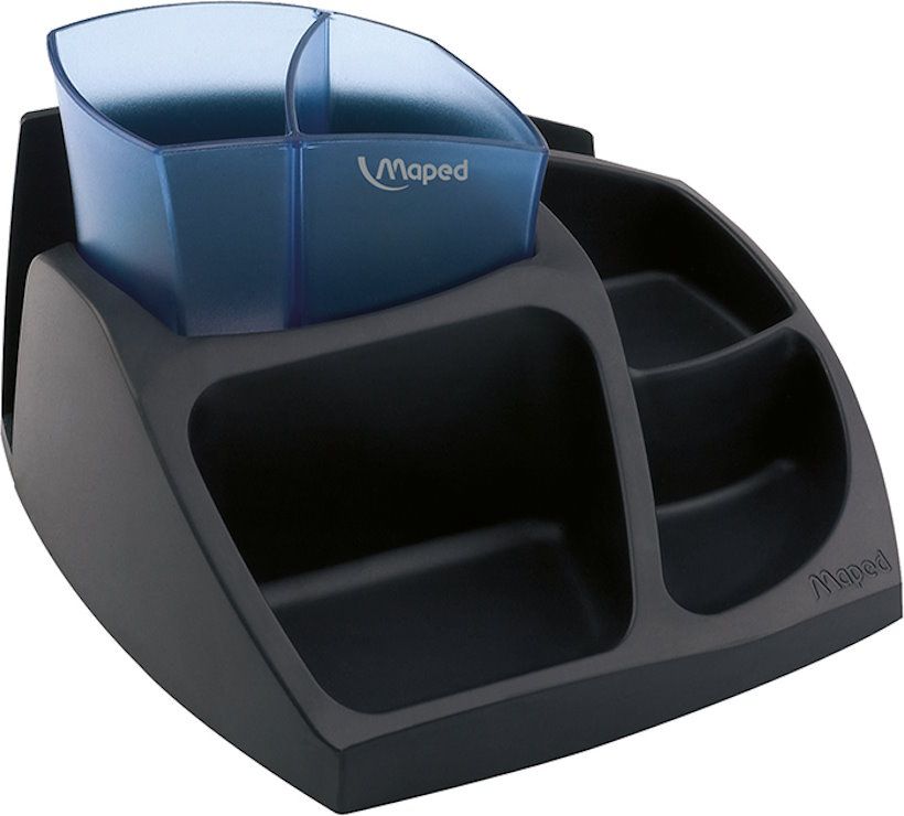 Підставка для офісного приладдя «ESSENTIALS GREEN Compact» чорна з синім, Maped