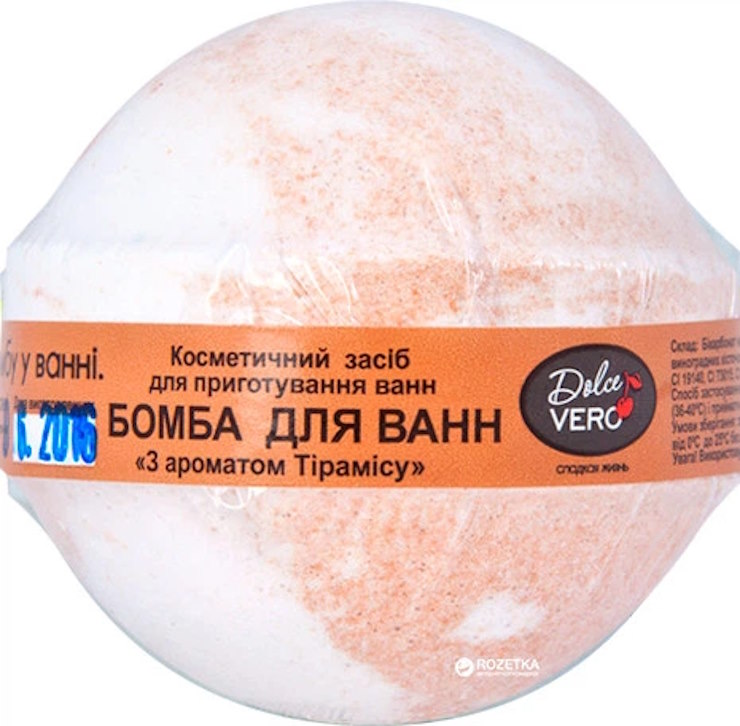 Бомбочка для ванни «Тірамісу» 75 г, ТМ Dolce Vero