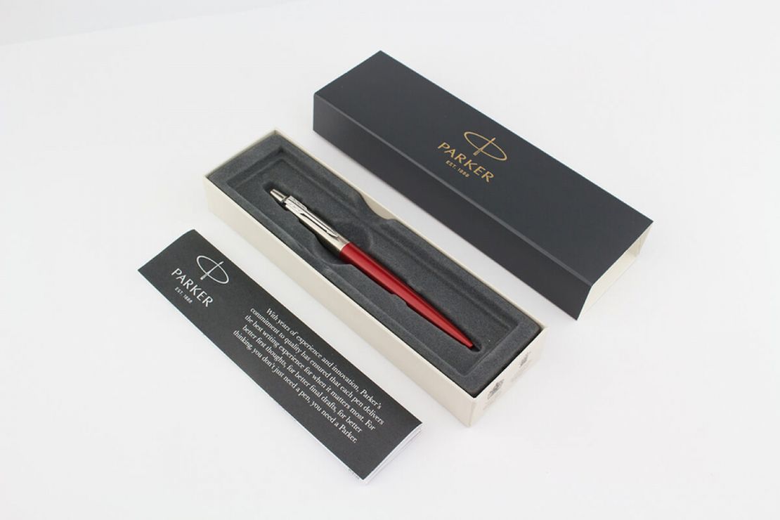 Ручка «Parker Jotter Kensington Red» синя кулькова