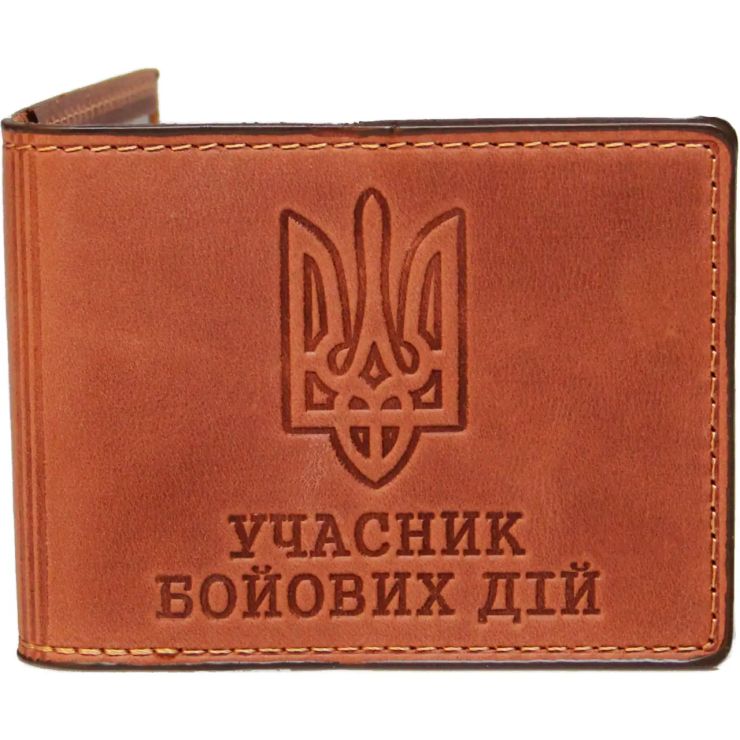 Обкладинка на посвідчення УБД 10,5х8 см зі шкіри, контік