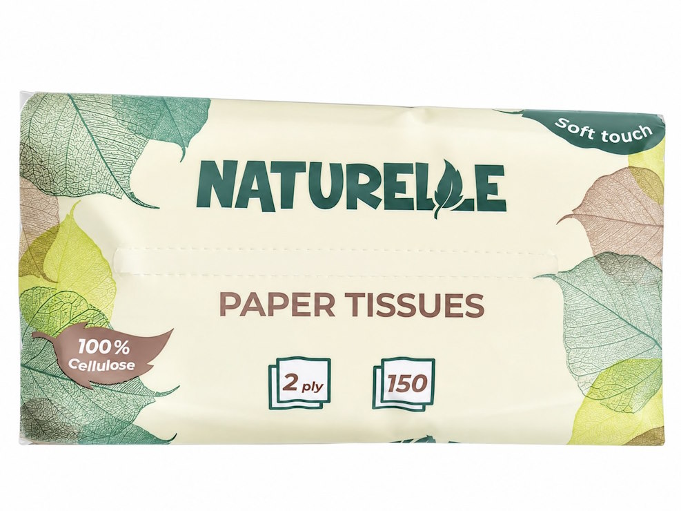 Серветки косметичні двошарові 150 шт, ТМ NATURELLE