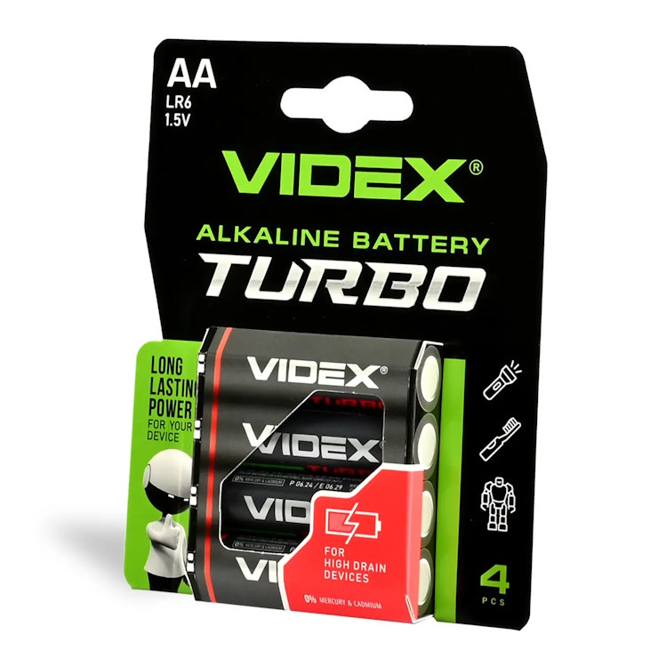 Батарейка «Videx» LR06 Alkaline