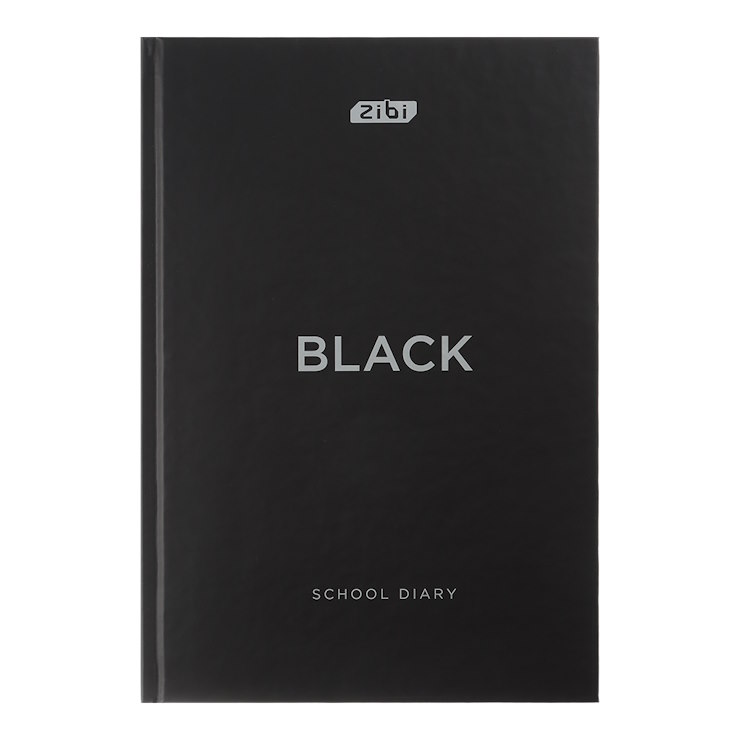 Щоденник «BLACK» В5 на 40 аркушів з твердою ламінованою обкладинкою, чорний, KIDS Line