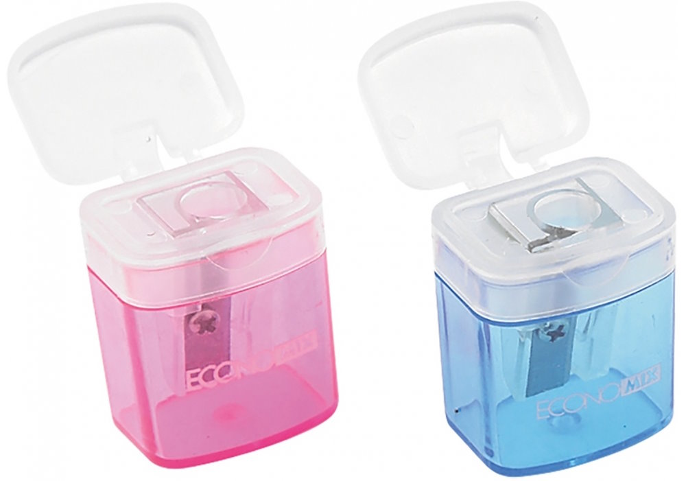 Точилка пластикова з контейнером, в асортименті