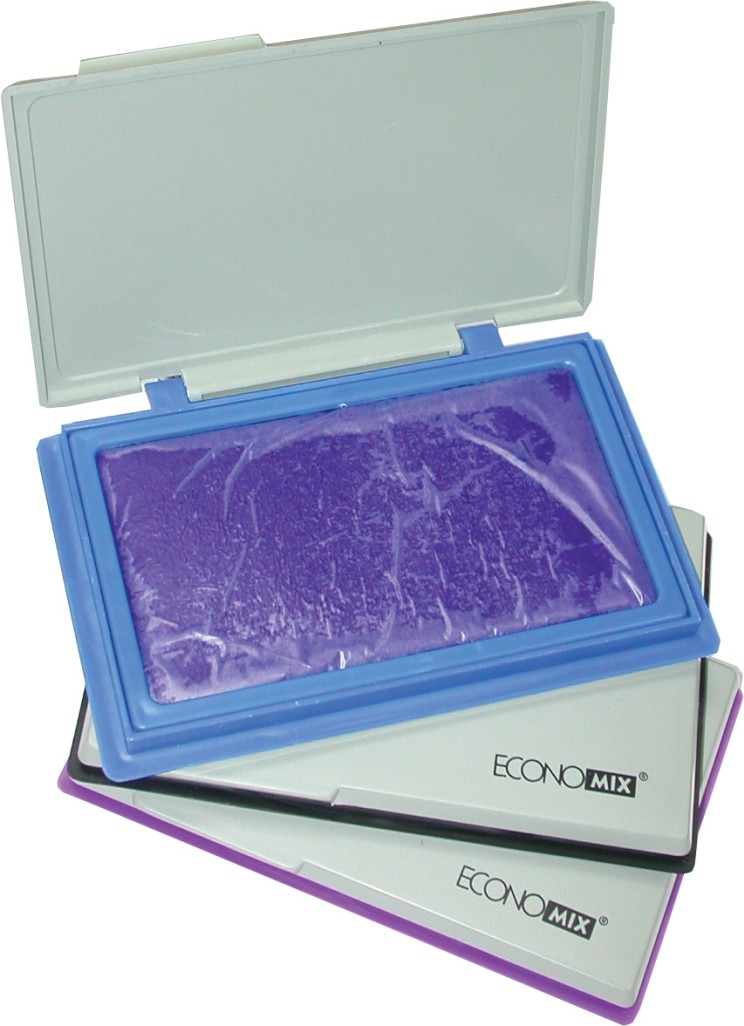 Штемпельна подушка фіолетова 70х110 мм, ТМ Economix