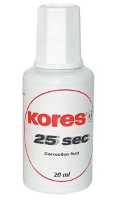 Коректор з пензликом 20 мл, «25 sec», ТМ Kores