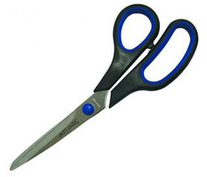 Ножиці офісні 20 см гумовими вставками, ТМ Economix.