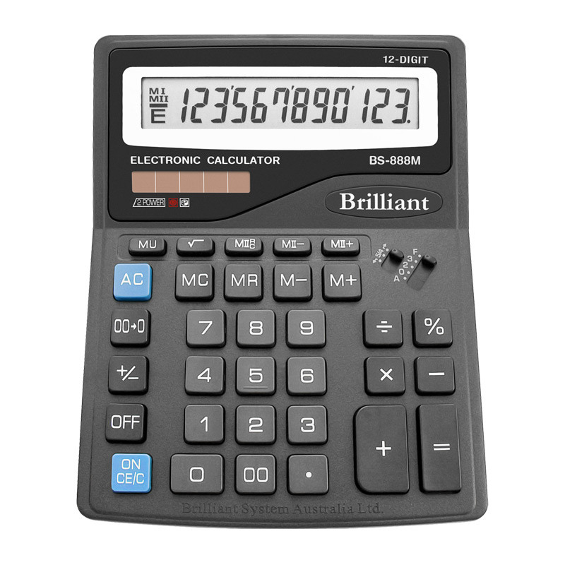 Калькулятор «Brilliant» 16х20,5 см, BS-888M