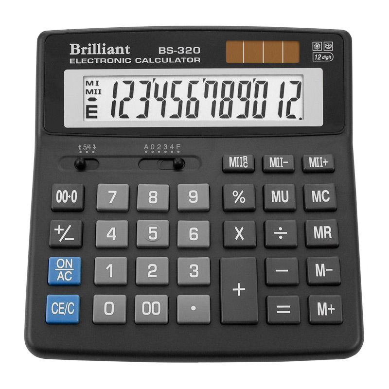 Калькулятор «Brilliant» 15,5х15,7 см, BS-320