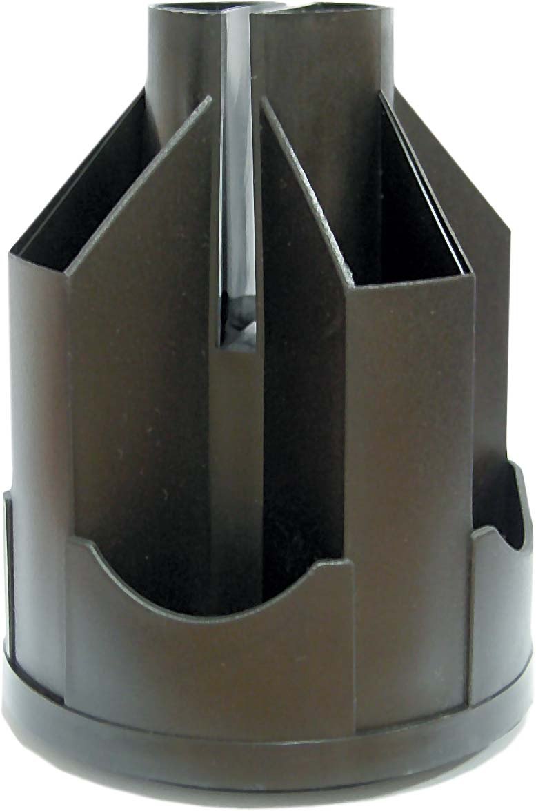 Підставка настільна «Карусель» обертається на 360° пластикова, чорна, ТМ Economix