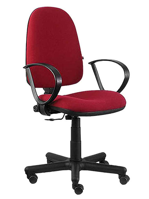 Крісло поворотне «Престиж» червоне, Новий Стиль