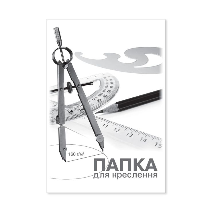 Папка для креслення А3 10 аркушів, 160 г/м2, ТМ Brisk