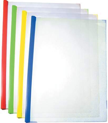 Папка з планкою-затиском А4 на 2-35 аркушів, в асортименті, ТМ Economix