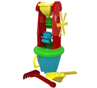 Набір для піску «Млин 2» з 5 елементів, 41х20,5х18 см, ТМ Технок