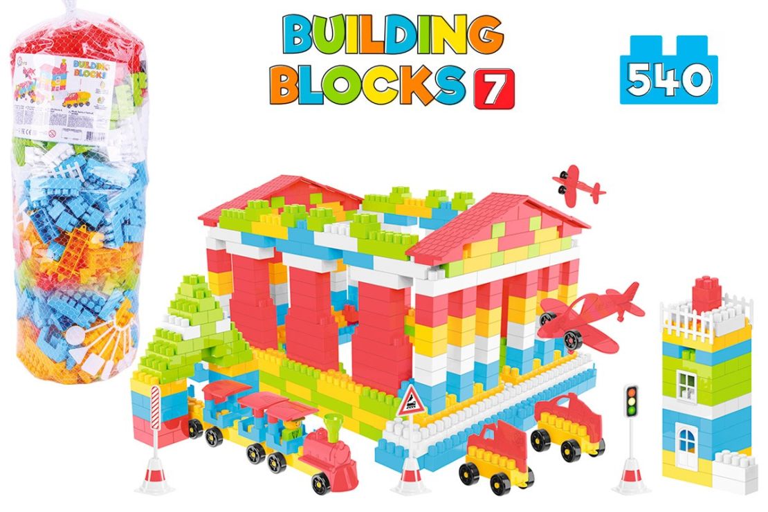 Конструктор на 540 деталей, у пакеті 23х71 см, ТМ Технок