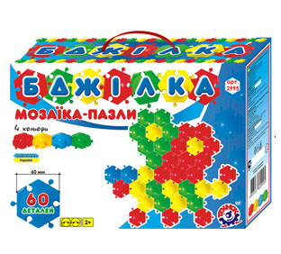 Мозаїка-пазли «Бджілка» з 60 деталей, ТМ Технок