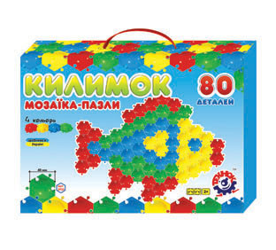 Мозаїка-пазли «Килимок» з 80 деталей, ТМ Технок