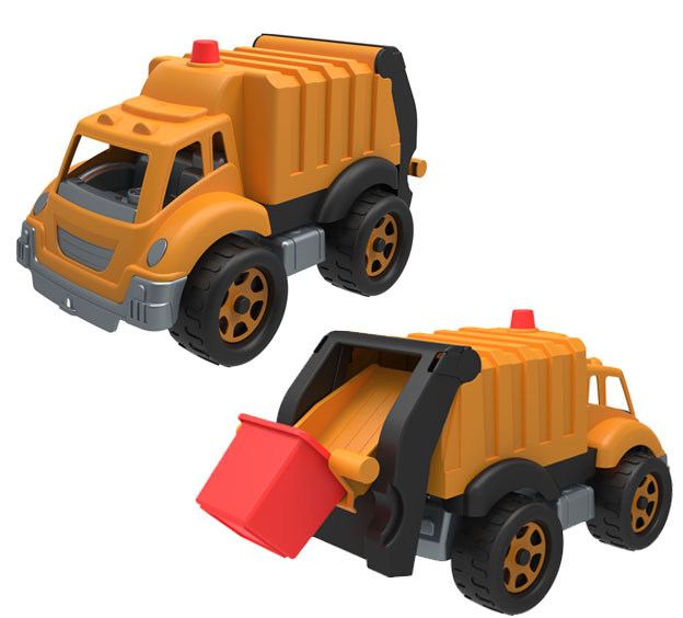 Сміттєвоз 35х20х19,5 см інерційний з баком, ТМ Технок