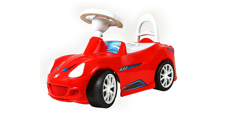 Машина для катання «Спорткар» червона, 67х27х38 см, ТМ Оріон