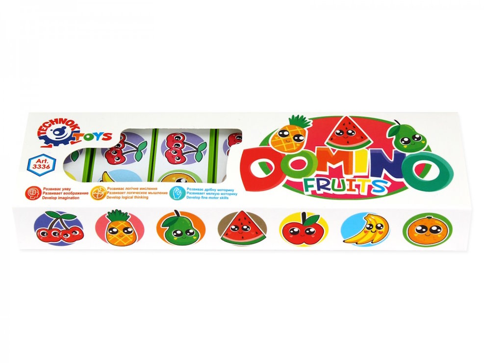 Доміно «Фрукти», у коробці 22х6,5х3 см, ТМ Технок