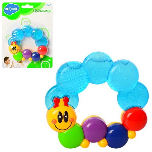 Брязкальце-прорізувач «Гусеничка», на планшетці, 20х14 см