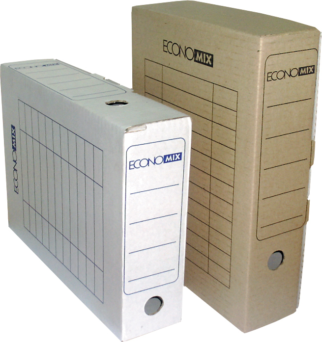 Бокс архівний для документів картонний, 8 см, ТМ Economix
