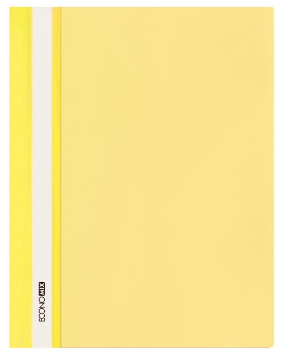 Папка-швидкозшивач А4 з прозорим верхом без перфорації, жовта, ТМ Economix