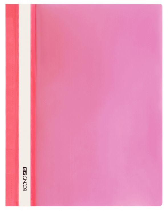 Папка-швидкозшивач А4 з прозорим верхом без перфорації червона, ТМ Economix
