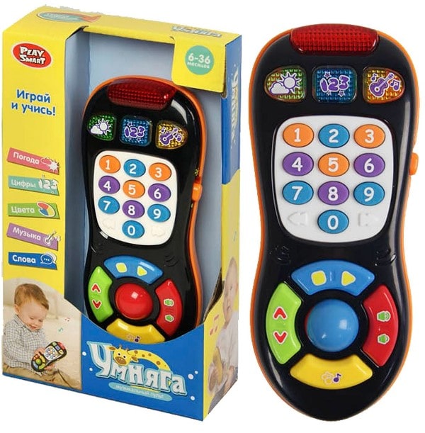 Пульт музичний зі світлом та українською озвучкою, на батарейці, у коробці 21х12,5х5,5 см