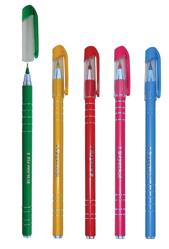 Ручка «Delta» кульково-масляна синя, ТМ 1 Вересня