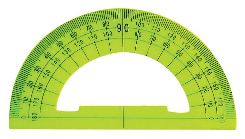 Транспортир 180°, ТМ 1 Вересня