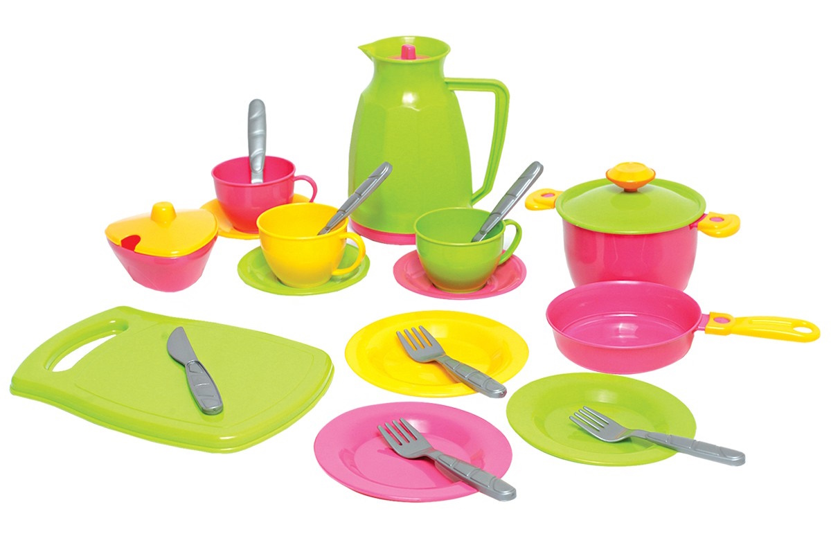 Набір посуду «№3» з 24 предметів у сітці 34х40х40 см, ТМ Технок