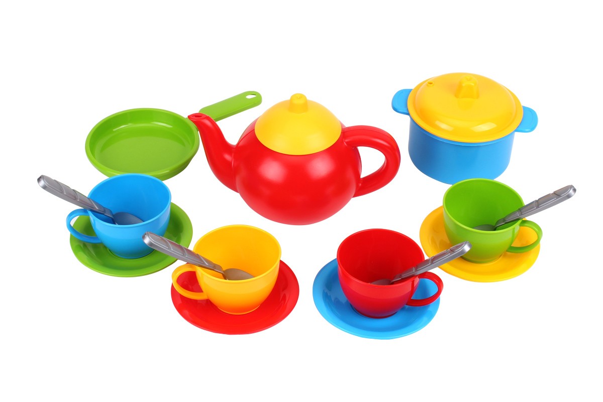 Набір посуду «Маринка 5» з 13 предметів, у сітці 21х15,5х11см, ТМ Технок