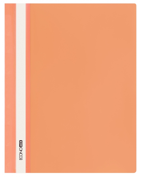 Папка-швидкозшивач А4 з прозорим верхом без перфорації, помаранчева, ТМ Economix