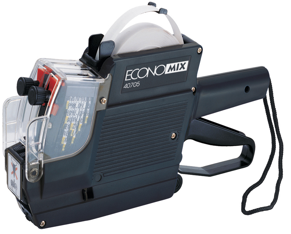 Етикет-пістолет, дворядковий. 10 розрядів