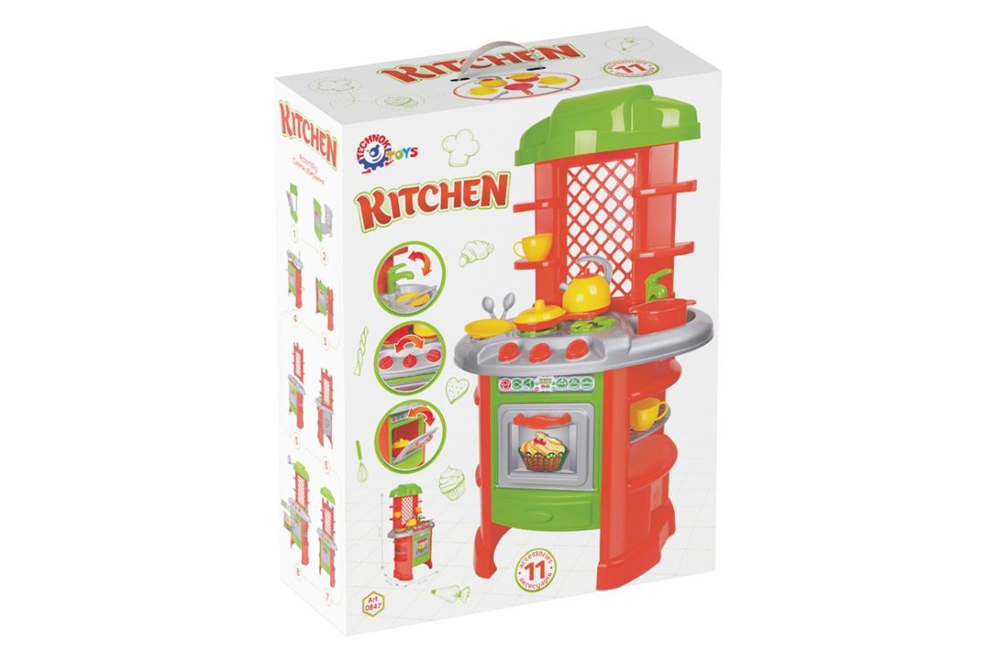 Набір «Кухня 7» з 11 предметів, у коробці 60х50х20 см, ТМ Технок