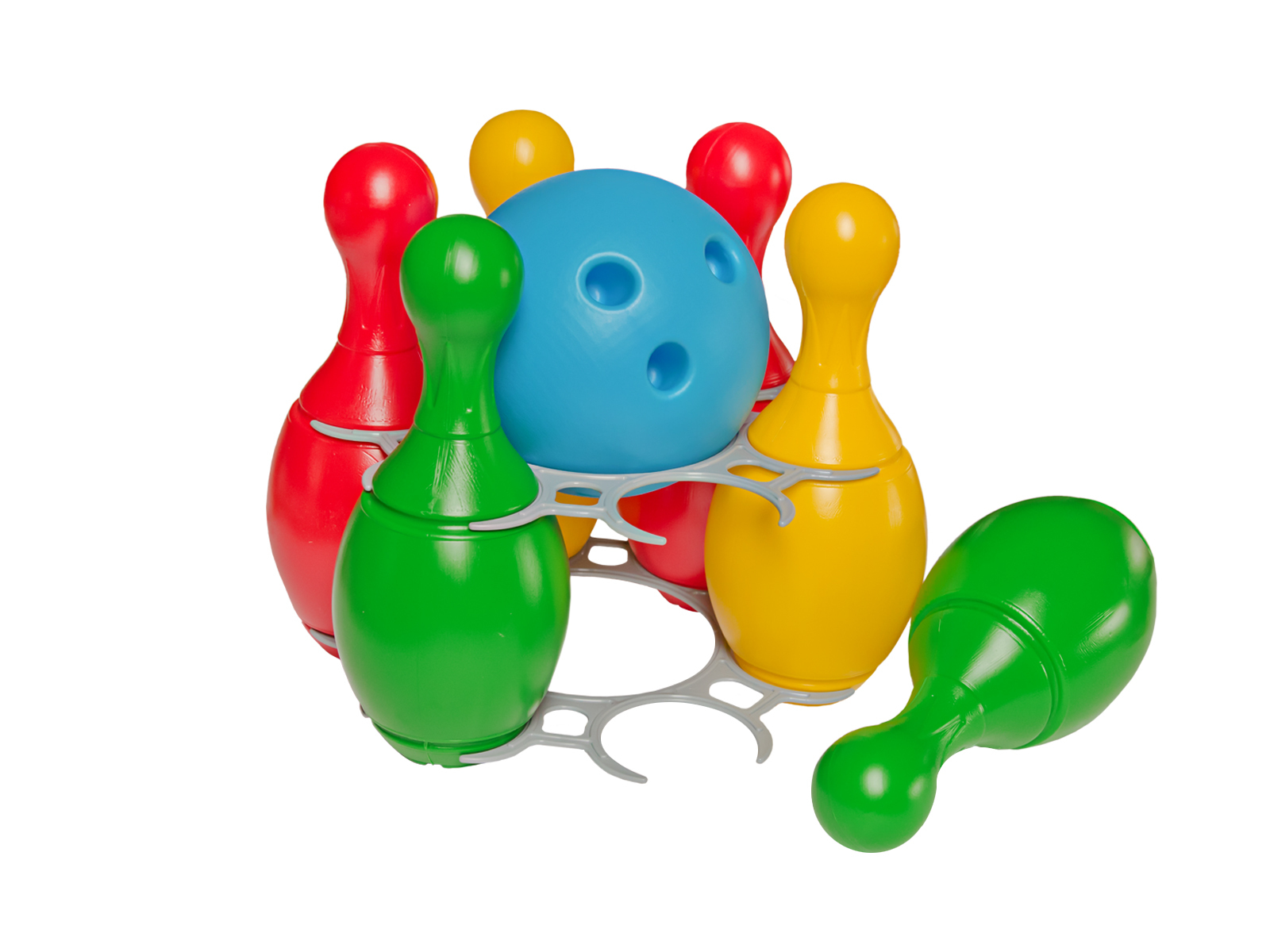 Набір для гри в боулінг з 7 елементів, 29х29х28 см, ТМ Технок
