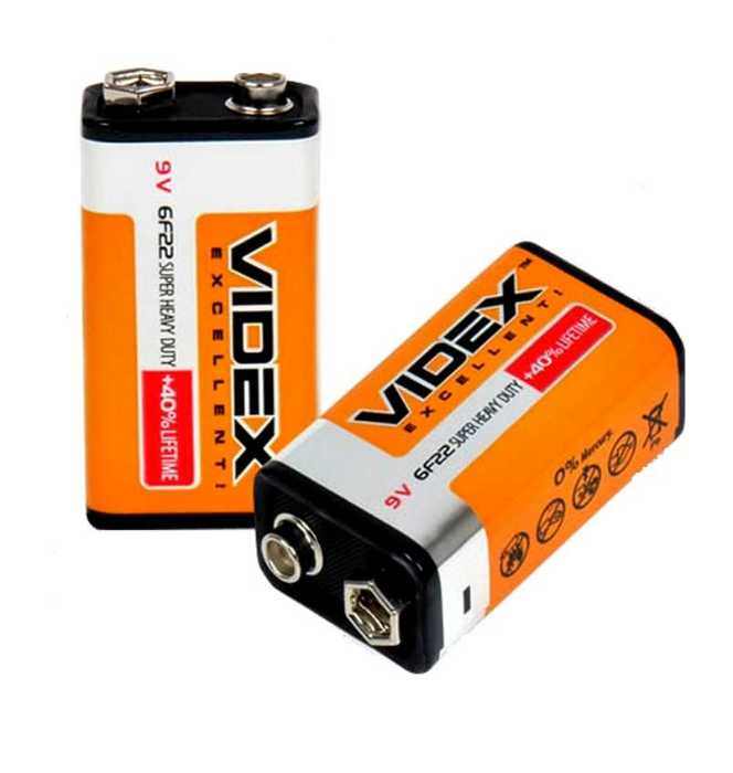 Батарейка «Крона» Videx 6F22